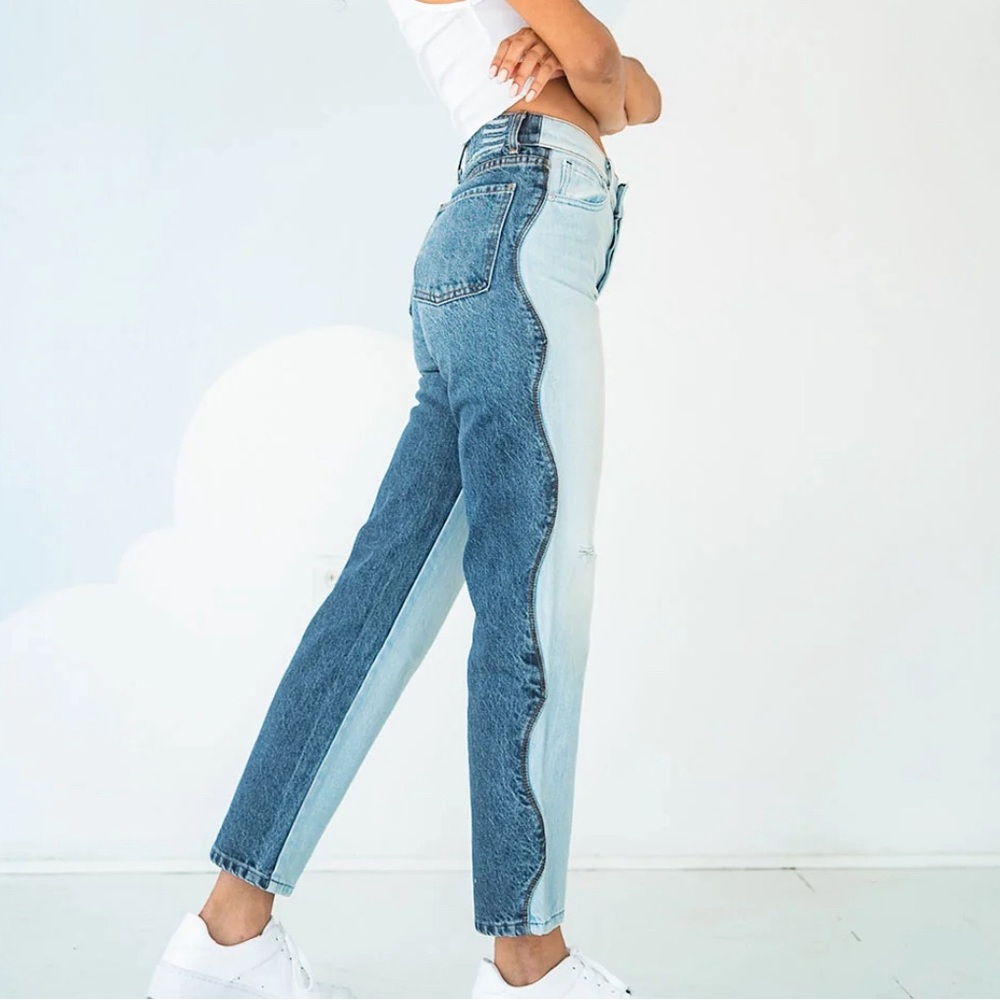Revice Two toned wavy denim